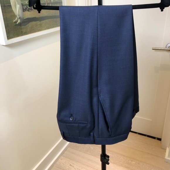 KENZO Men's Slim Fit Suit, Med Blue Size Euro 50 (US size 40) - Picture 8 of 13